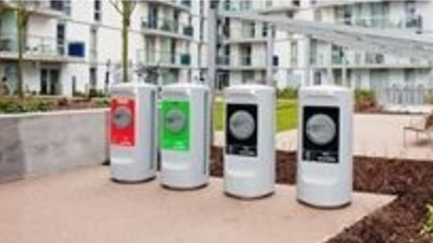 New 'waste inlets' replacing wheelie bins in Maroochydore.