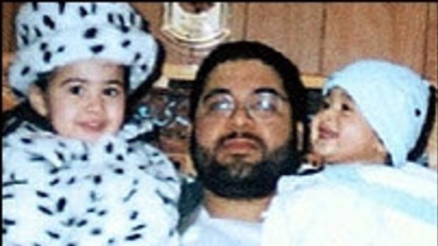 Shaker Aamer and two of his children held in Guantanamo Bay.

