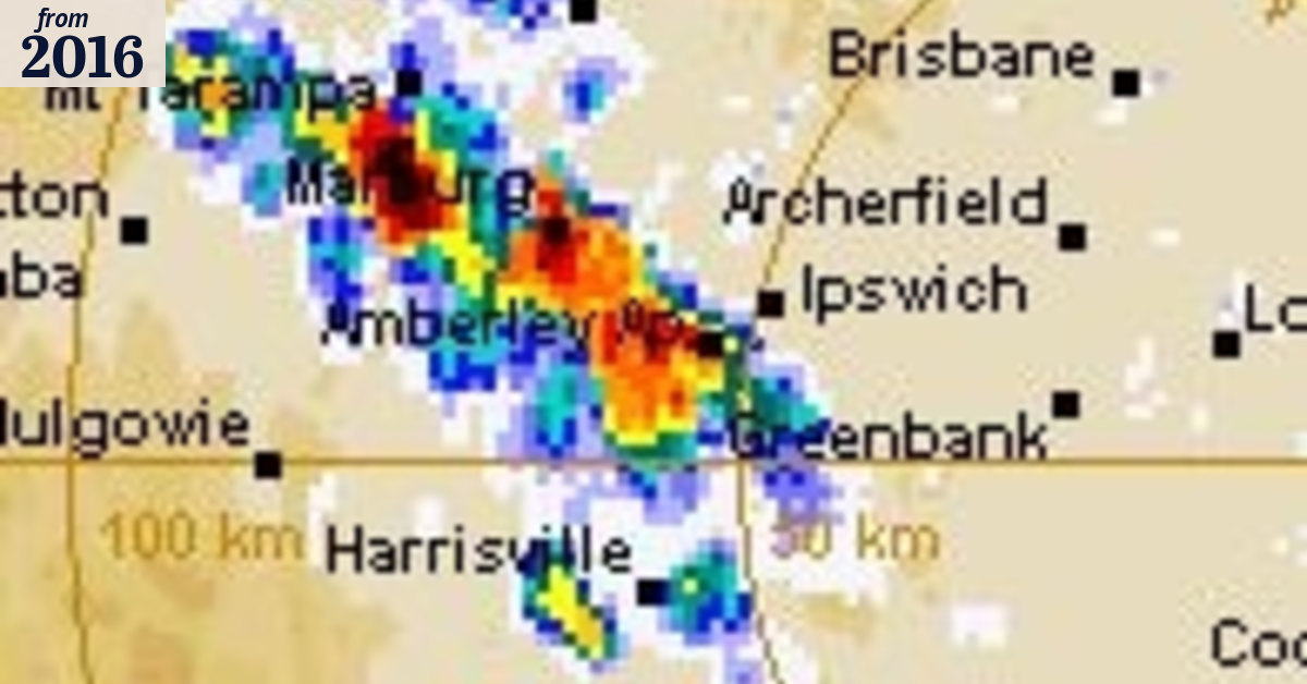 Severe thunderstorm warning issued for south-east Queensland