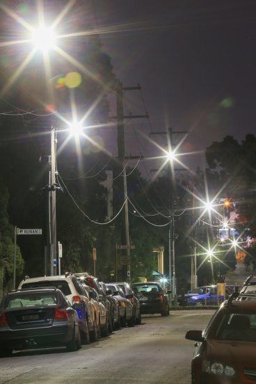 Led street lights store too bright