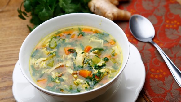 Cold busting chicken soup