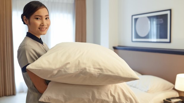 Stealing pillow cheap from hotel