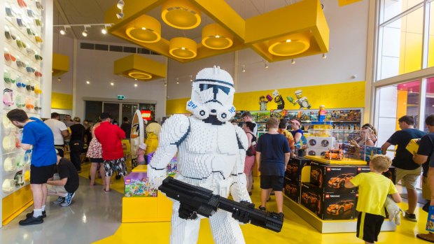 Big crowd builds for Australia first Lego Store at Dreamworld