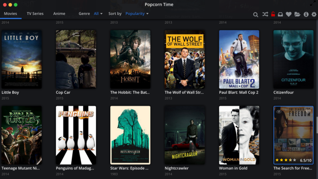 Popcorn time discount movies