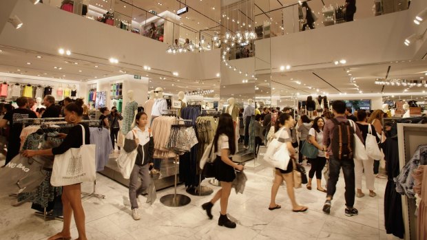 Swedish retail giant H M opens flagship Sydney store