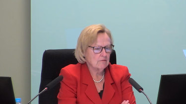NSW inquiry Commissioner Patricia Bergin grilling Crown's independent directors.