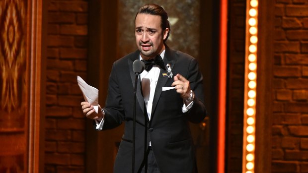 Hamilton tony cheap acceptance speech