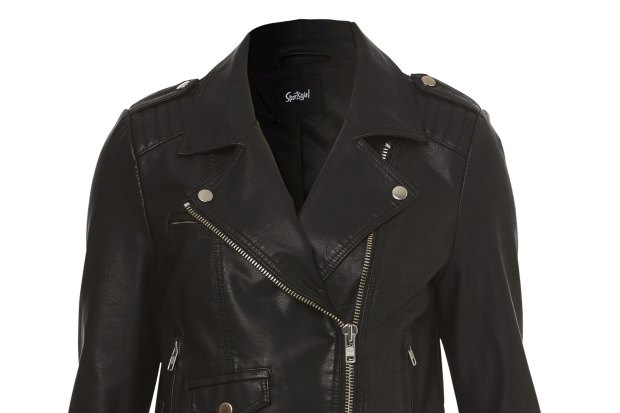 Get the look every woman can wear a black leather jacket