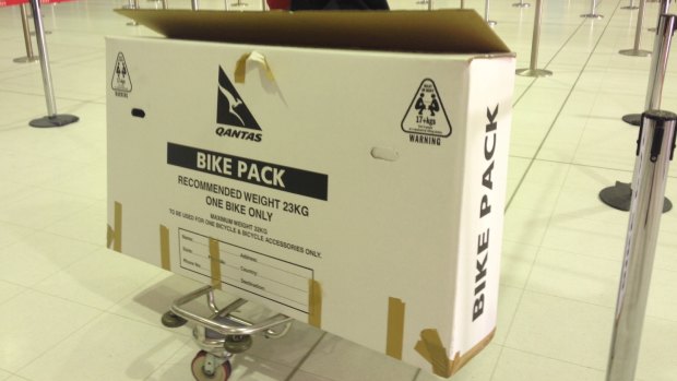 Qantas bike cheap box cost