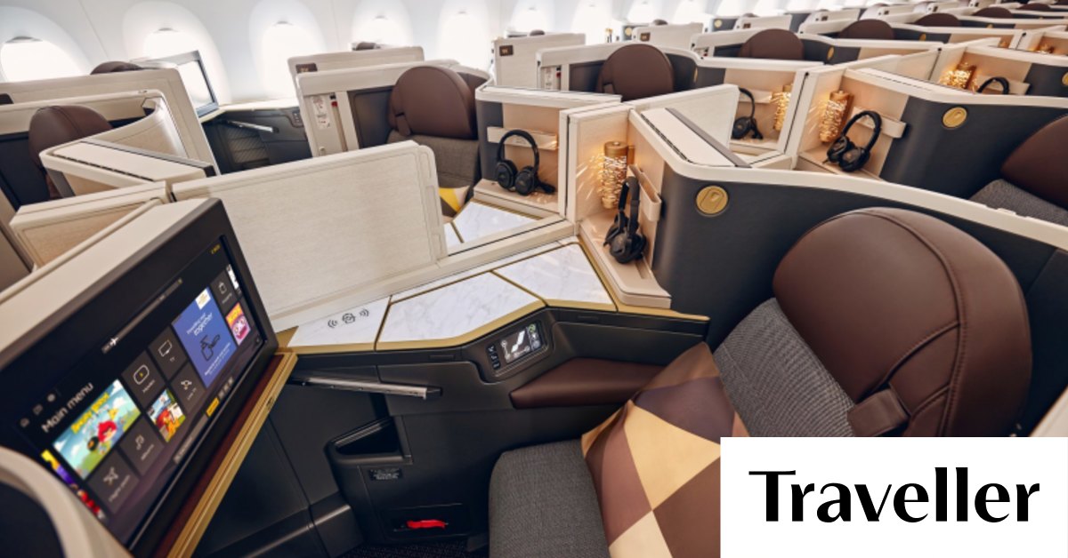 Airline review Etihad Boeing 787 9 Dreamliner business class