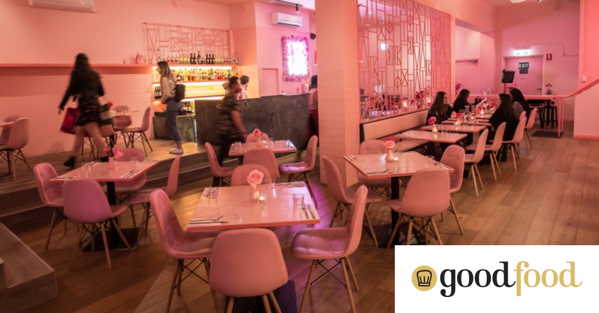 Pink restaurant shop
