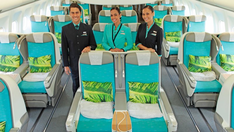 Airline review Air Tahiti Nui business class Auckland to Papeete