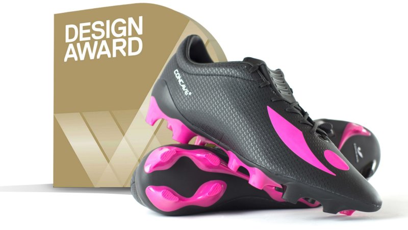 Concave clearance football boot