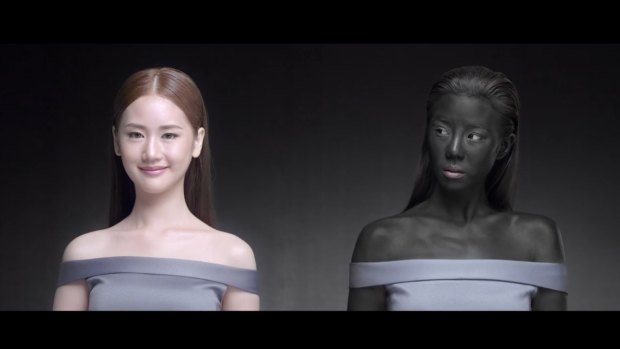 Snowz skin whitening advertisement protest in Korea highlights