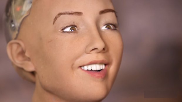Sophia sales robot scary