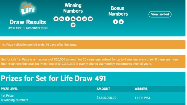 Tattslotto results victoria set for life store