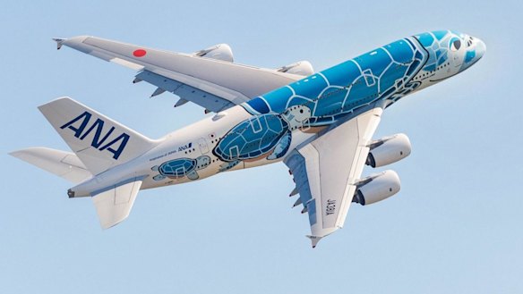 Turtle plane: Japan's first Airbus A380 superjumbo delivered to