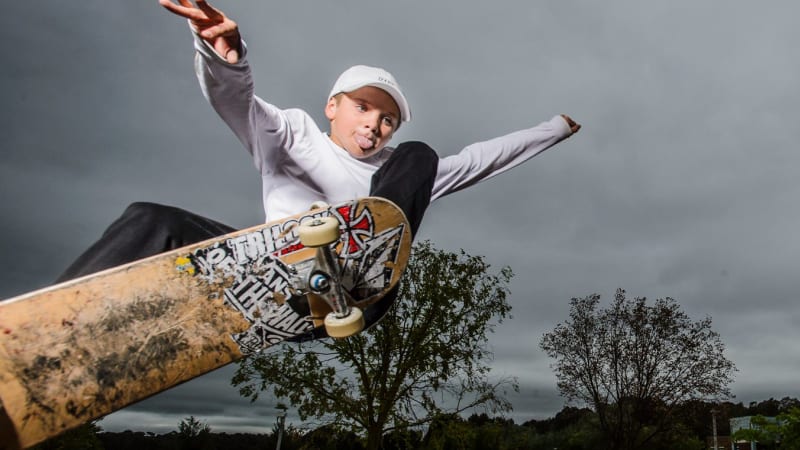 Skateboarders hit Canberra as Australia's newest Olympians