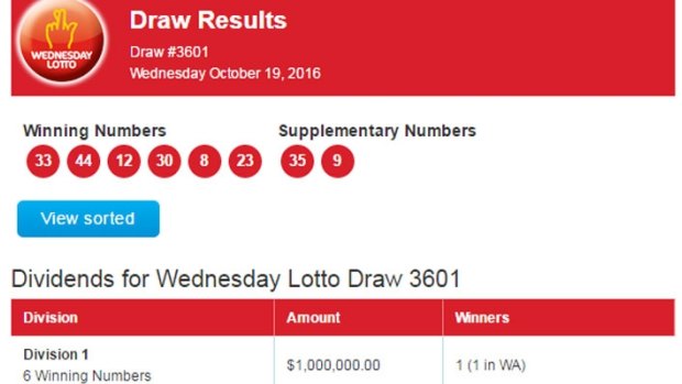 WA s 66th division one Lotto winner for the year scores 1 million