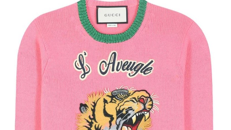 Gucci shop lion jumper