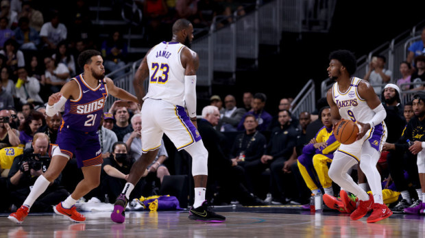 NBA news 2024 LeBron James plays alongside son Bronny Los Angeles Lakers
