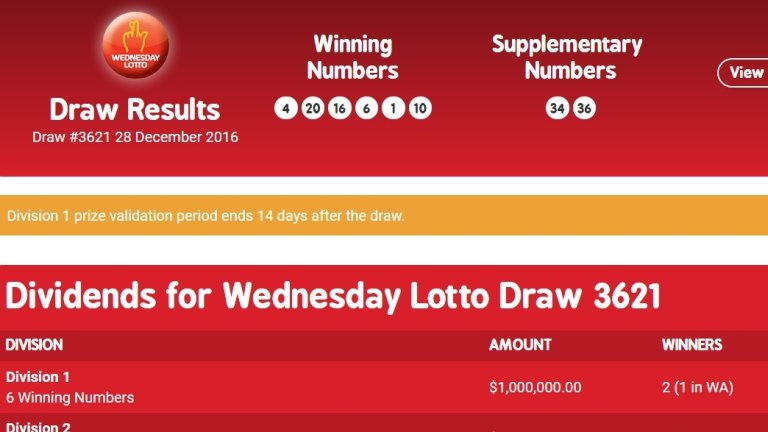 division 6 monday lotto