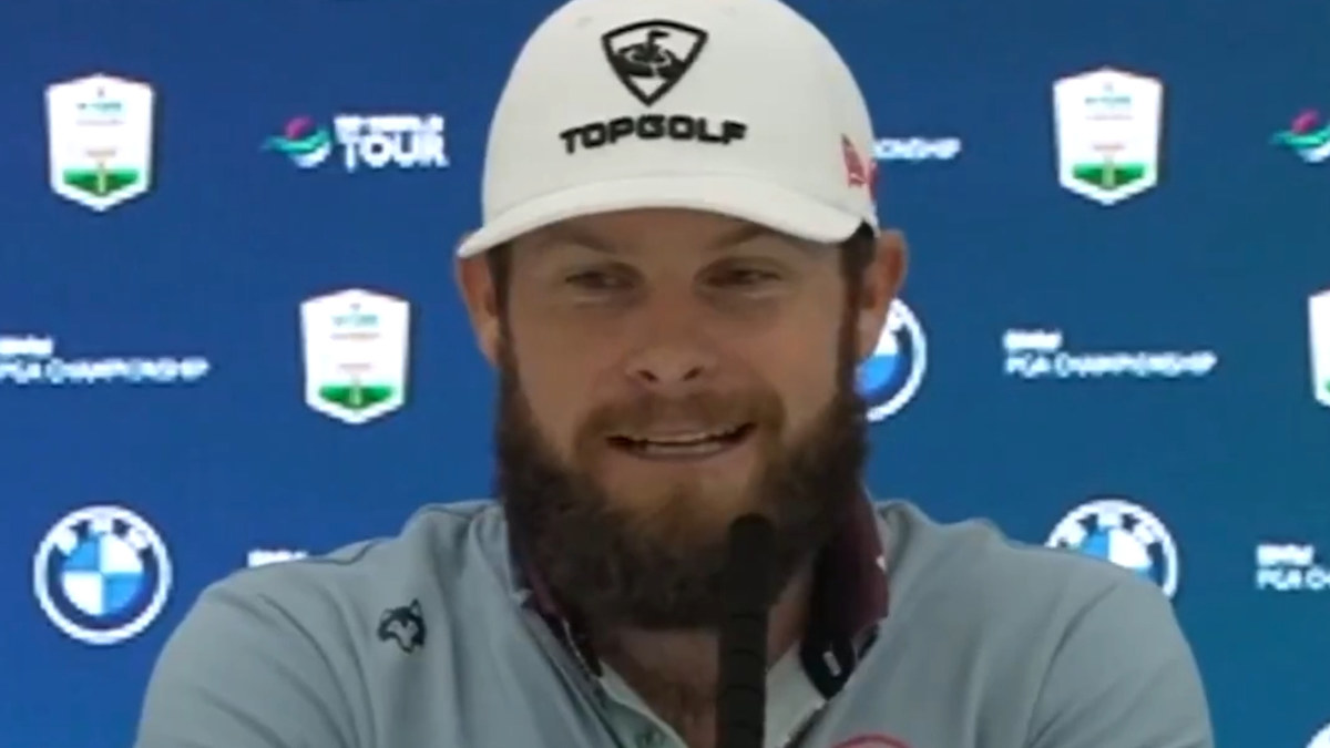 Golf news 2025, Tyrell Hatton press conference video about Ryder Cup Europe team celebrations with Jon Rahm