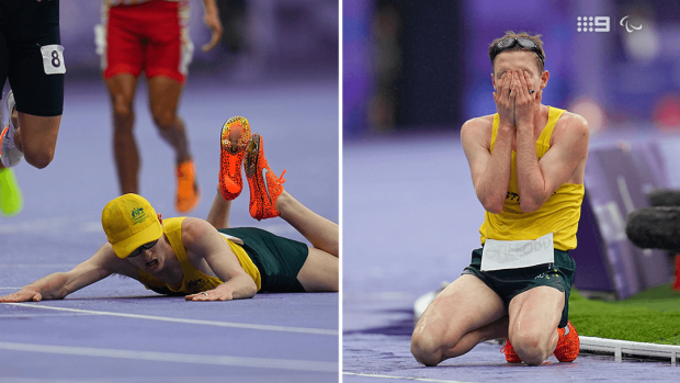 Paris Paralympics 2024 Australian runner Jaryd Clifford misses bronze medal by 0.01 of a second as Russia s Anton Kuliatin pips him