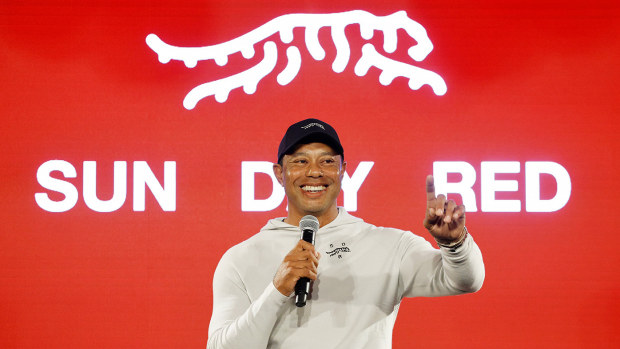 Golf news 2024 Tiger Woods new brand Sun Day Red involved in legal dispute with Puma over logo EXCLUSIVE