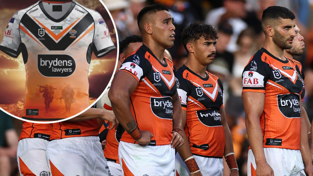 NRL news 2023 Deeply sorry Wests Tigers apologise for botched Anzac Round jersey will re design