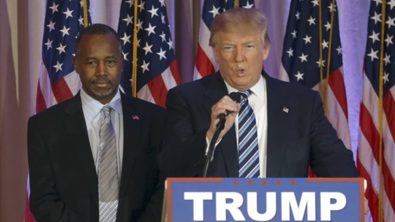 Donald Trump names Ben Carson, a man he once ridiculed, to key post