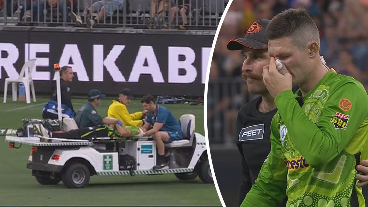 Thunder star stretchered off in scary BBL scenes