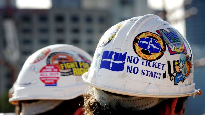 Trade union membership hits record low