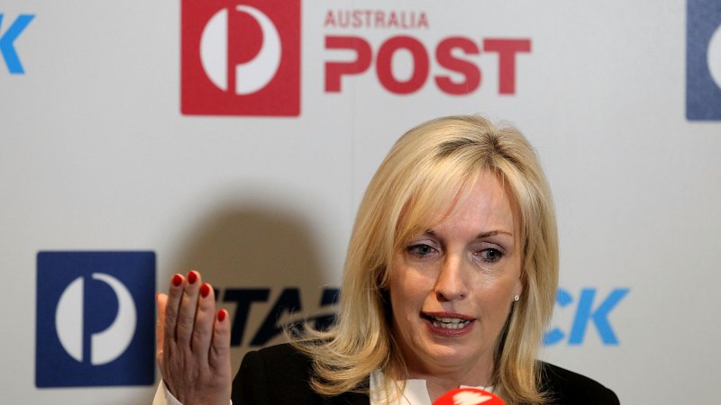 New Australia Post boss Christine Holgate shows Ahmed ...