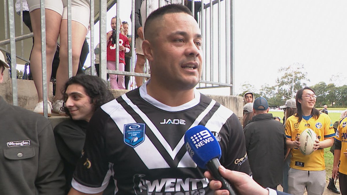Jarryd Hayne Interview after Return with Wentworthville Magpies