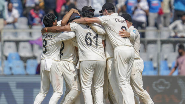 Cricket news 2024 New Zealand Black Caps defeat India in third Test series sweep batting collapse