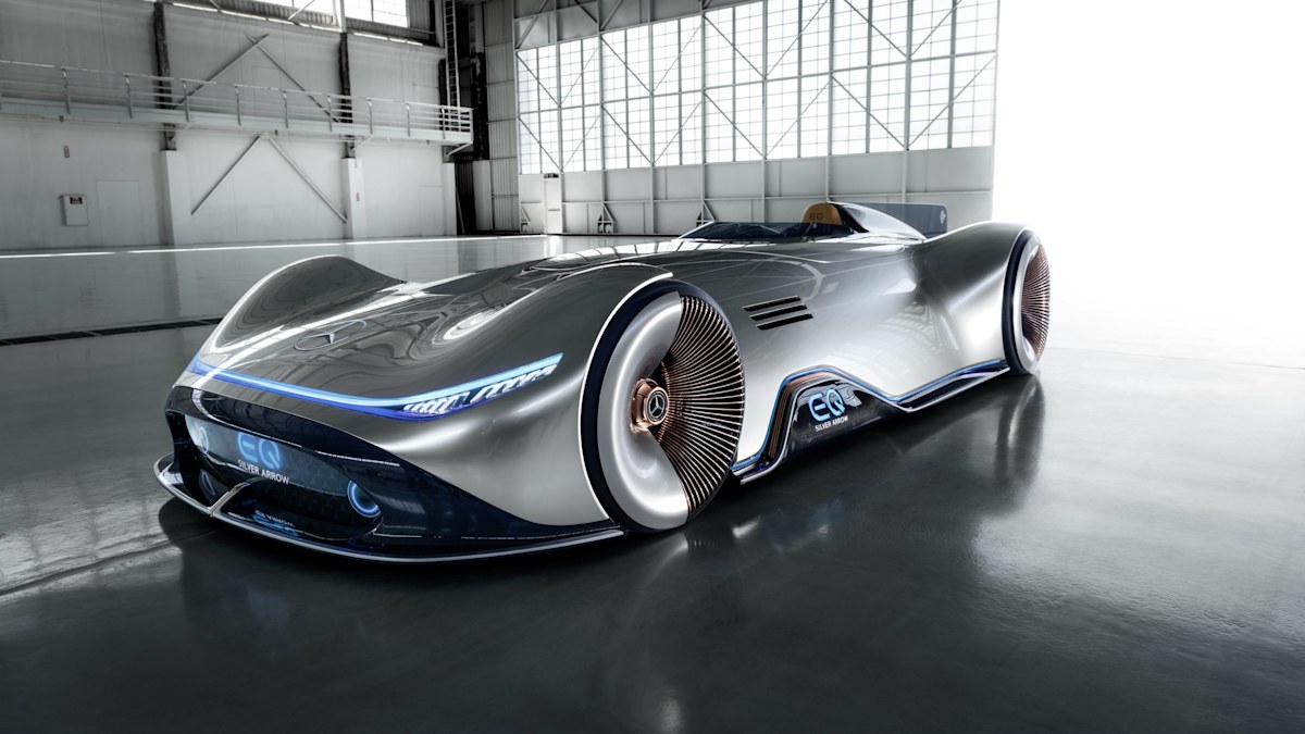 Mercedes streamlines shape of sleek electric supercar | Nine.com.au