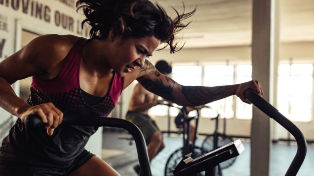 Intense spin workout sales