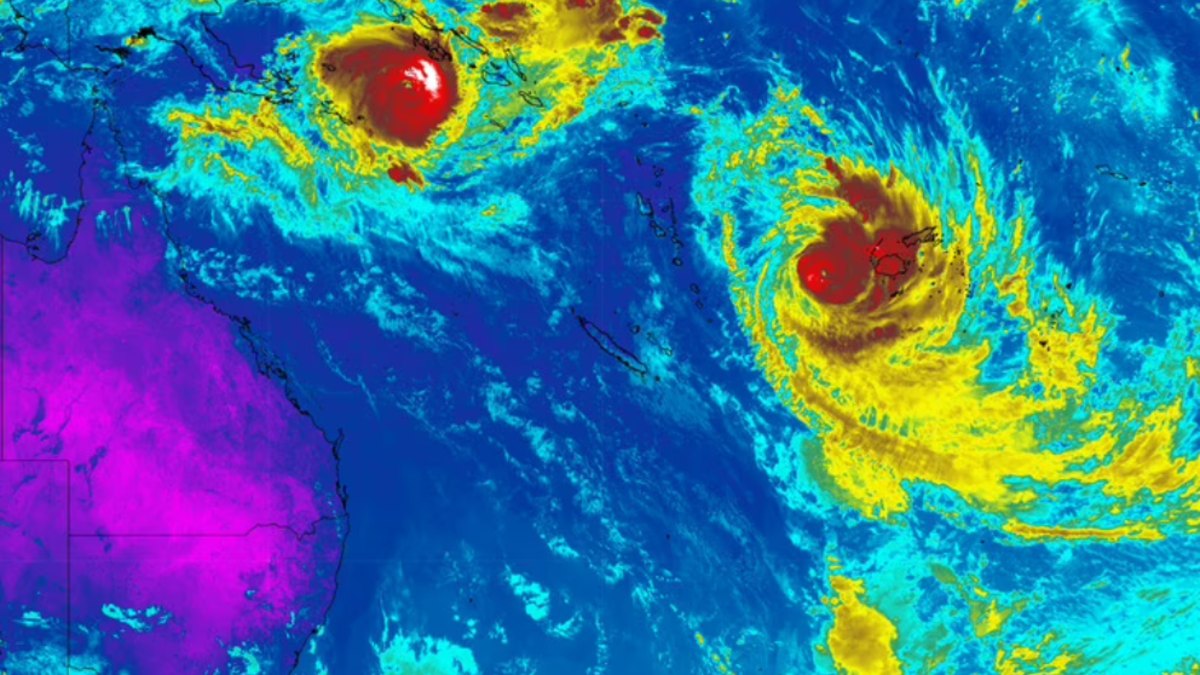Severe Tropical Cyclone Maila: Twin cyclones forming off the Australian ...