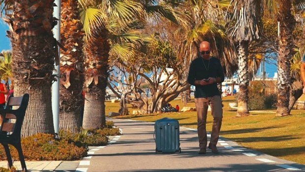 The smart suitcase Hands free robotic carry on suitcase that