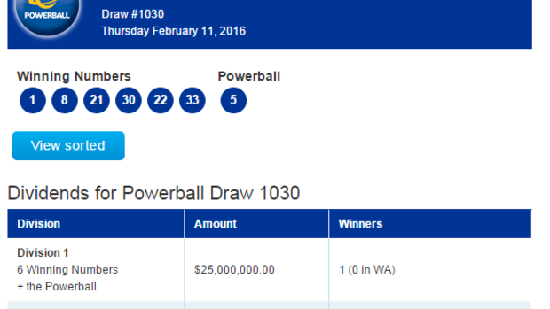 Wa lotto deals winner last night