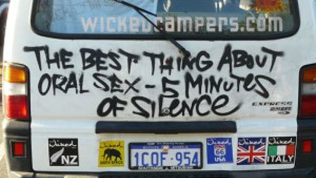 Wicked campers shop slogans list