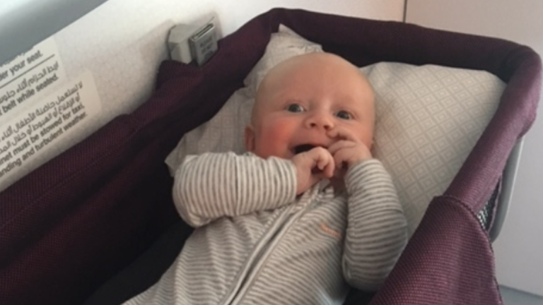 Mum s tips on flying solo with a baby on world s longest flight