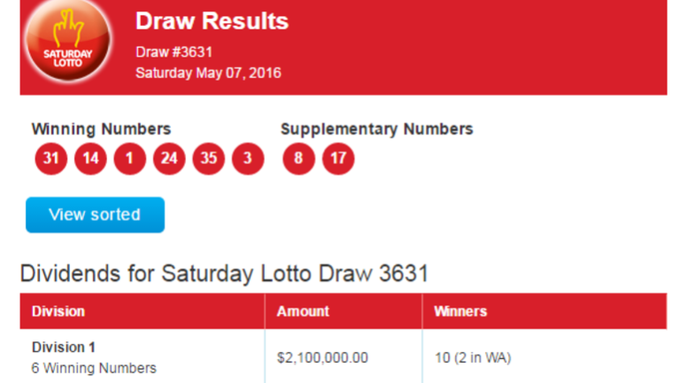 lotto mother's day draw results