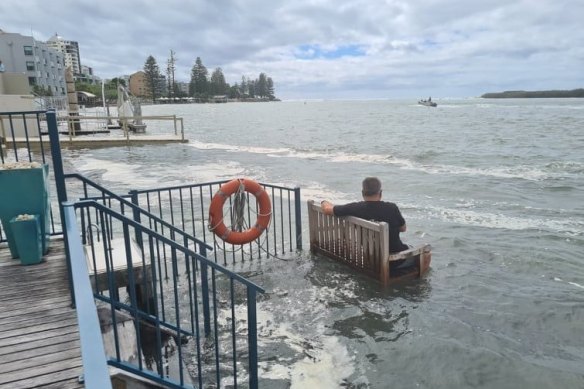 Abnormally high tides have reached the Sunshine Coast as the Coast Guard Caloundra warns boaters to take care in the canals and reduce their wash.