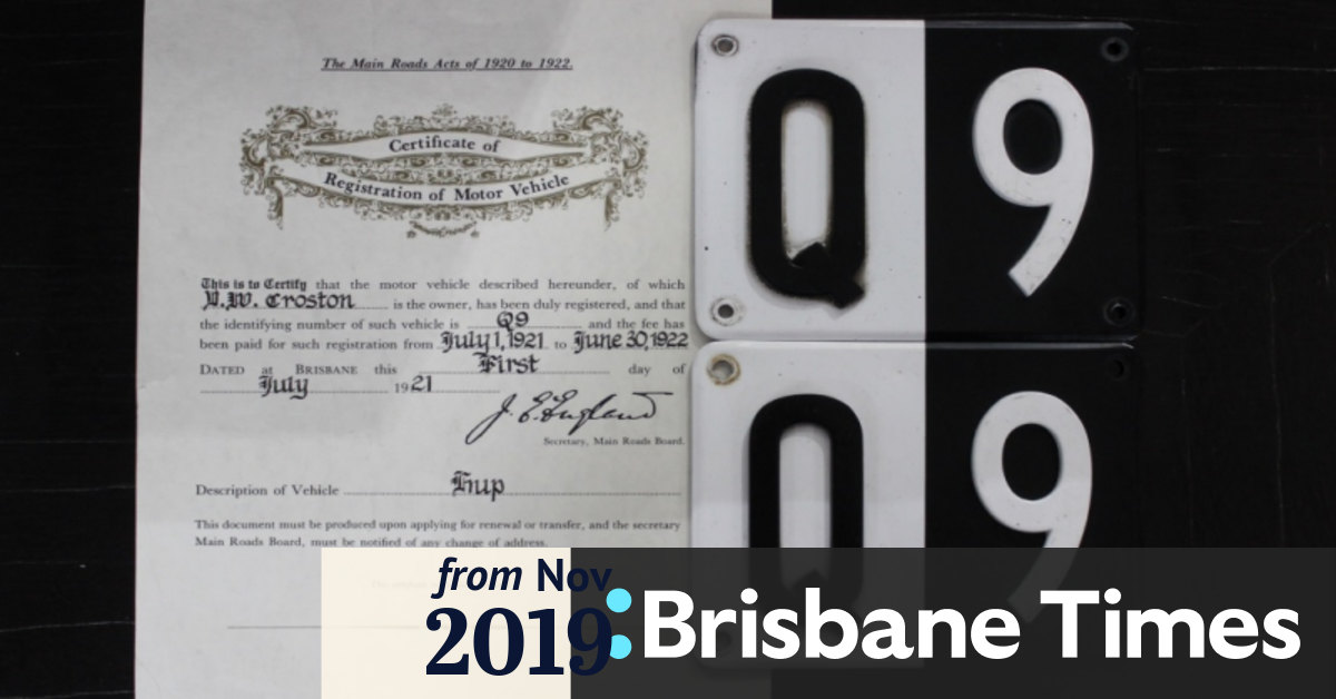 One Of The First Ever Queensland Rego Plates Sells For Record 363 000