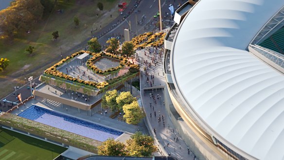 The new fitness facilities will include two swimming pools.