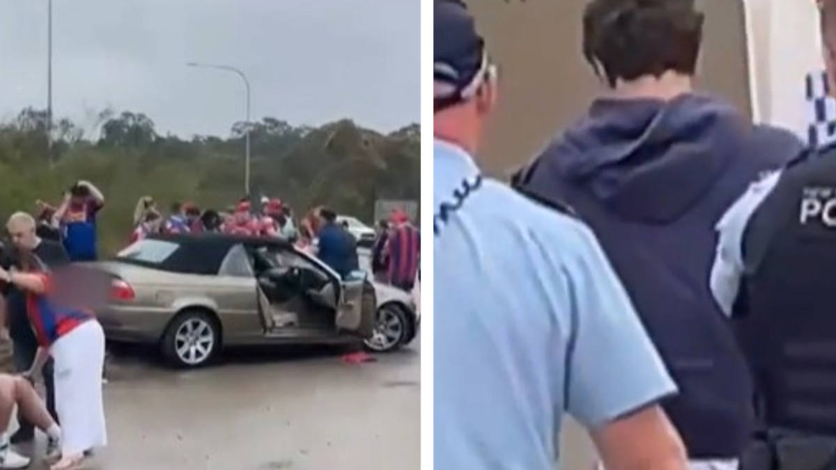 P-Plater Charged After Car Crashes Into Crowd of NRL Fans in Newcastle