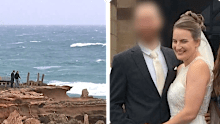 Wife and mother-of-two Helena Wright fell from the cliffs with her two-year-old girl and two-month-old boy on Monday morning.