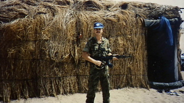 (Then) Major Brett Carey pictured during the 1990s United Nations Mission for the Referendum in Western Sahara. 